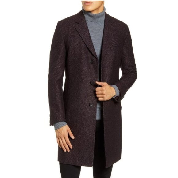 Boss Nye2 Virgin Wool & Cotton Coat - Picture 1 of 10